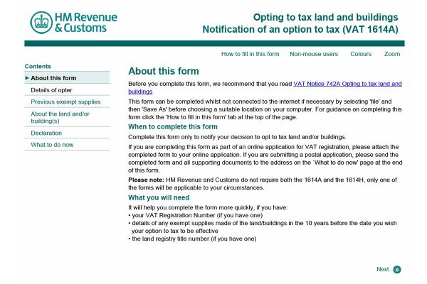 Option to Tax Land and Buildings - How Can I Recover VAT on Purchase of Commercial Property?