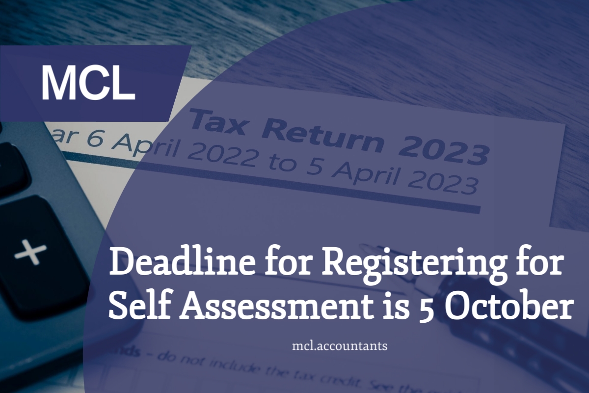 Deadline for Registering for Self Assessment is 5 October