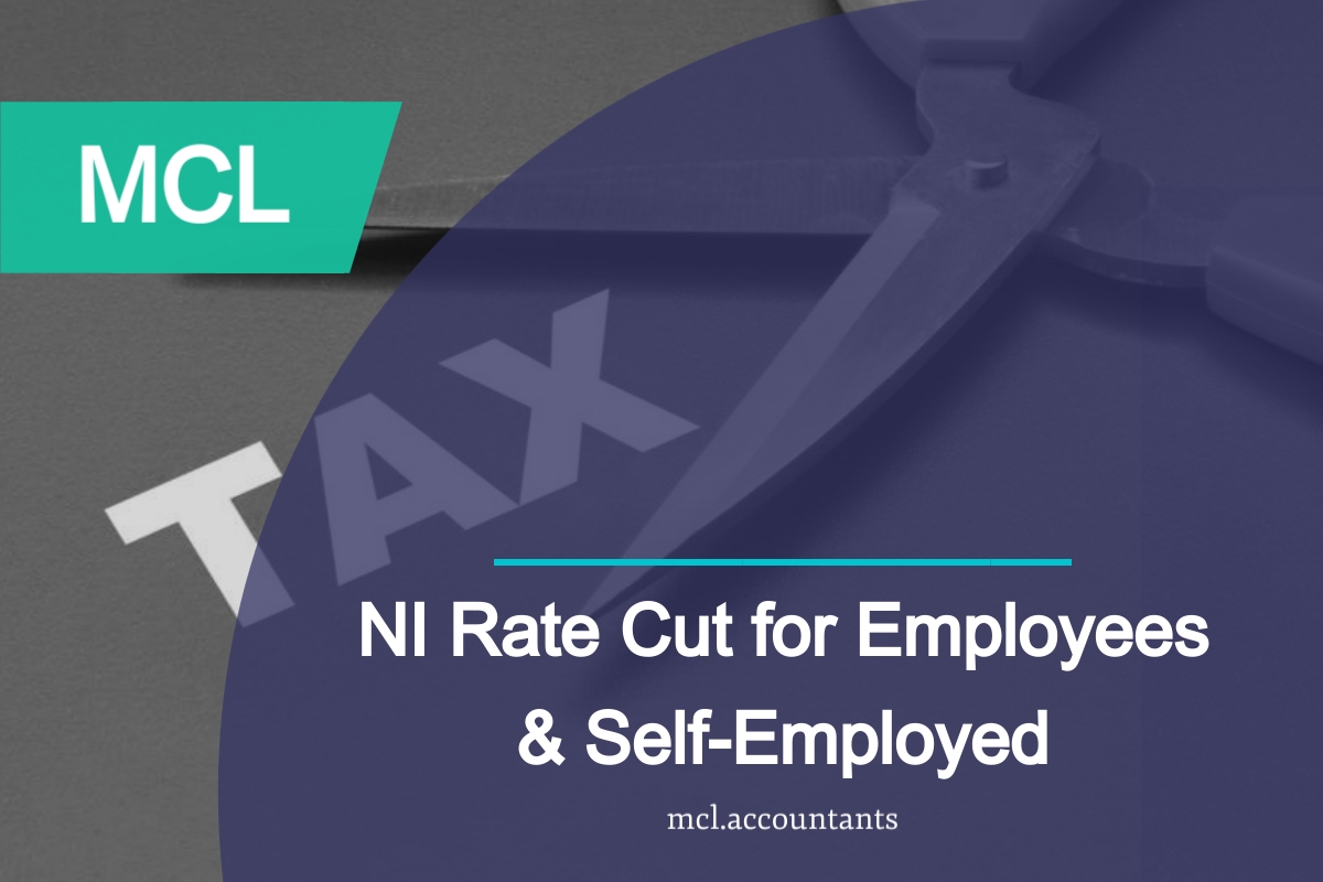 NI Rate Cut for Employees & Self-Employed